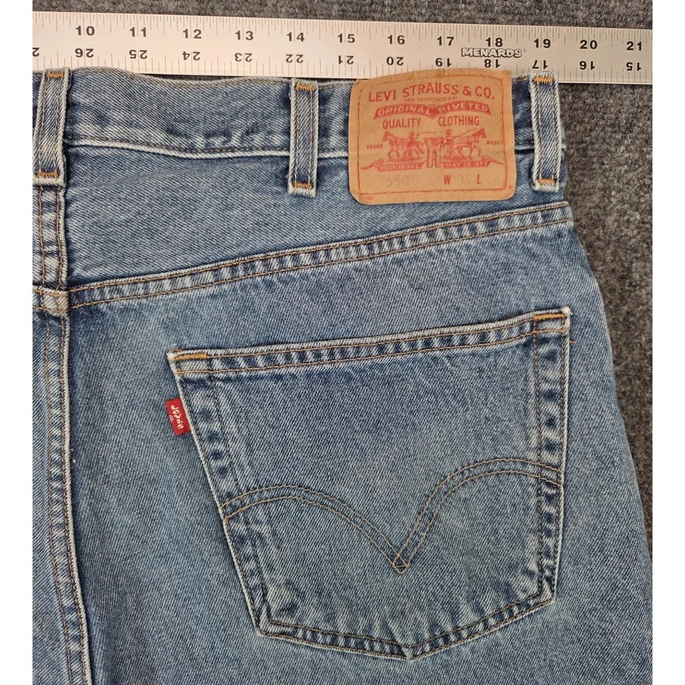 Levis 550 Shorts Mens 38 Blue Denim